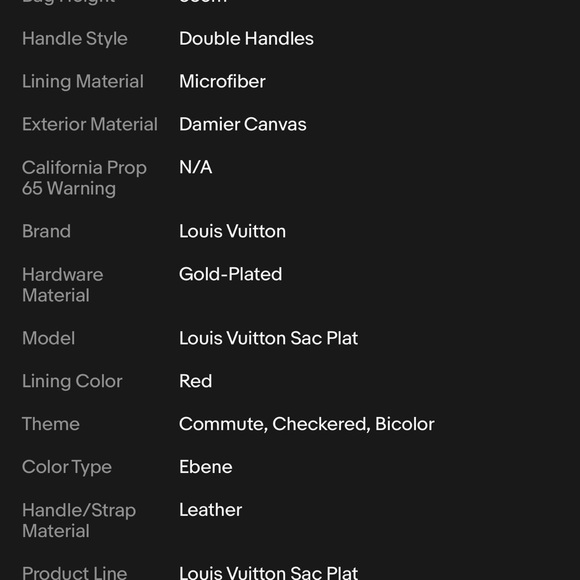 LV Sac Plat tote bag in the Damier Ebène canvas and brown leather trim - Picture 16 of 16